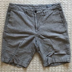 Bonobos Lightweight Gray Men’s Linen & Cotton Shorts, Size 34
